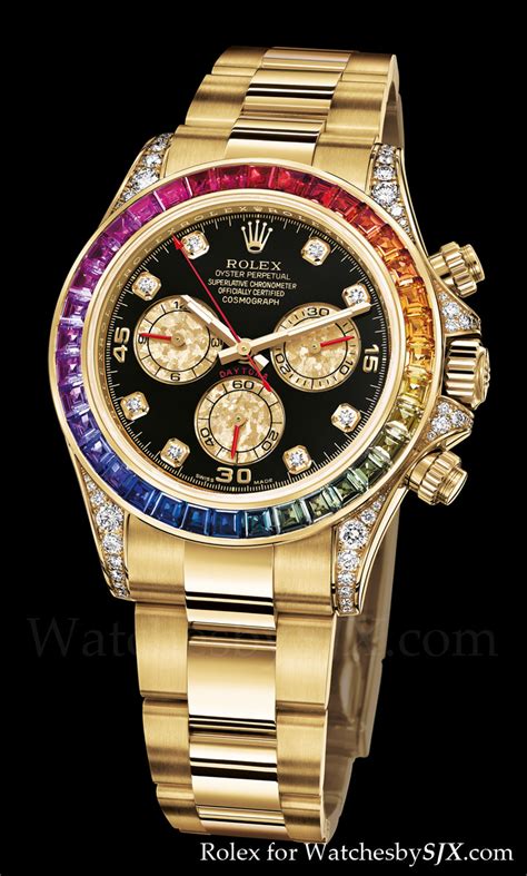 rolex rainbow daytona 2012